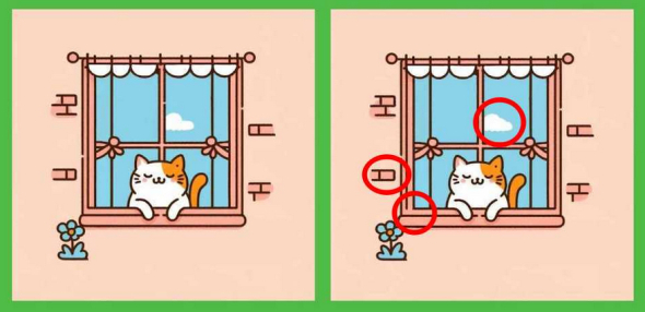 Nájdite 3 rozdiely za 17 sekúnd: Rozdielne mačičky nájde len sokolí zrak